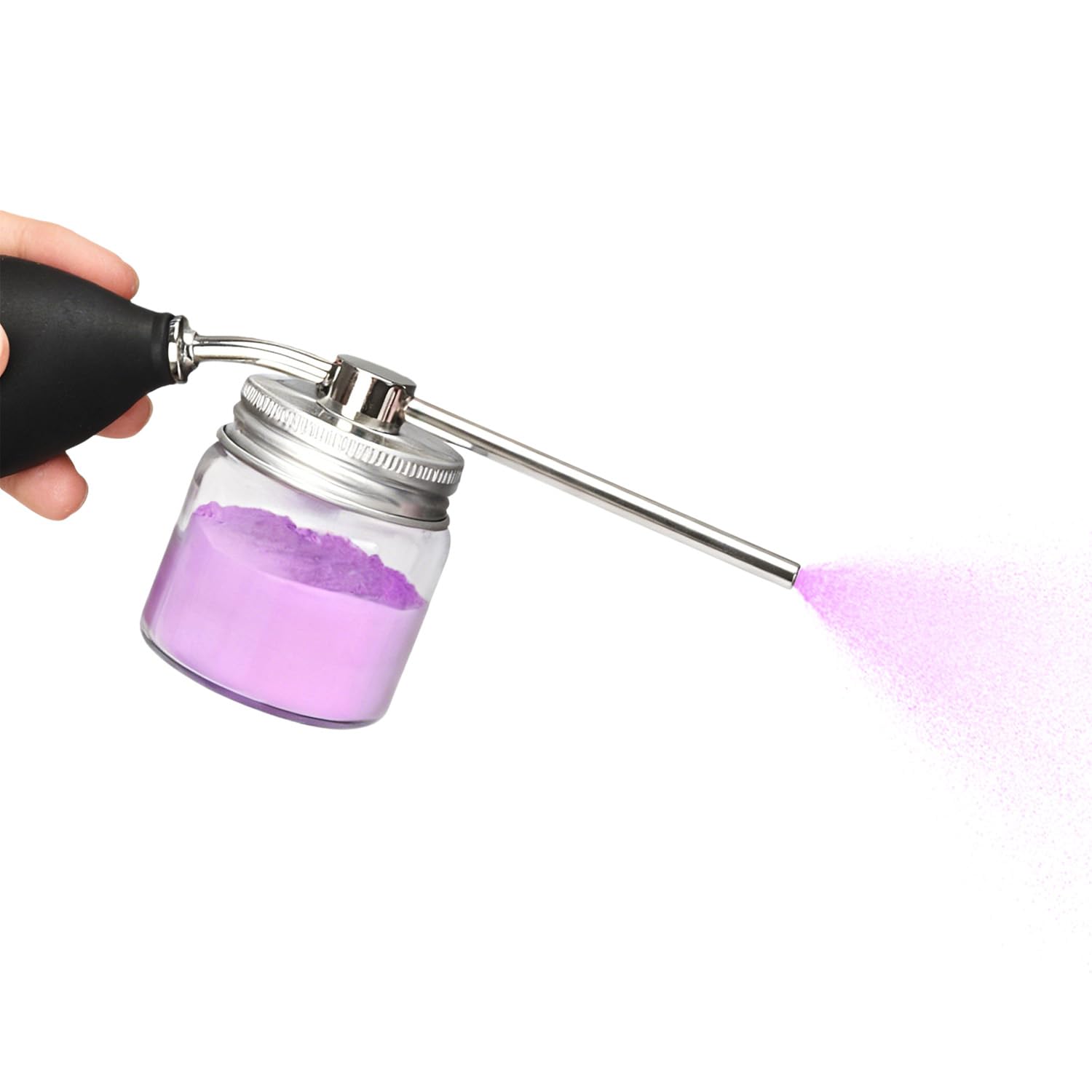 Noverlife Powder Spray Bottles 12 5G Hairdressing Tools Hair Building Fiber Spraying Bottle Powder Duster Applicator Nozzle Pump
