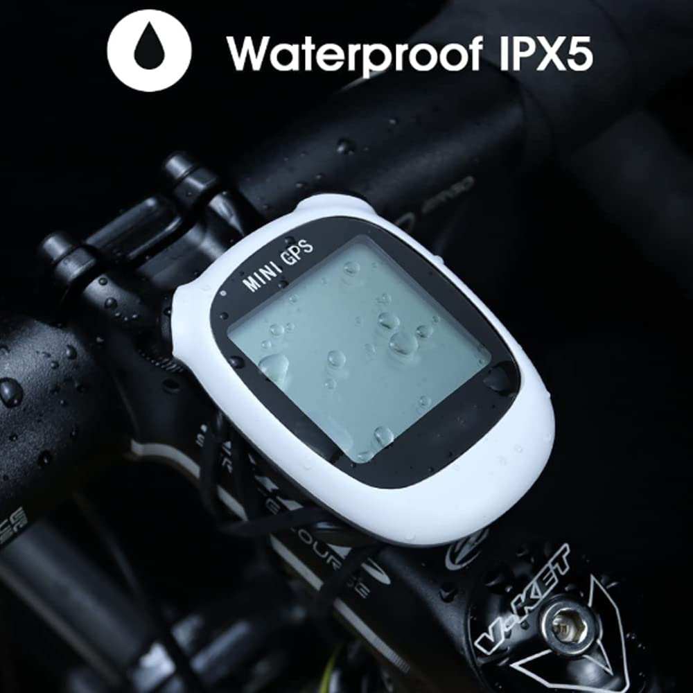 Mini computer da bicicletta GPS, senza fili, tachimetro da ciclismo, contachilometro, bicicletta e contachilometro, impermeabile, display LCD retroilluminato, per bici da strada, MTB
