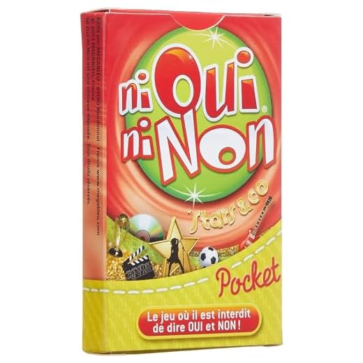 Megableu - 678052 - Jeux de voyage et de poche - Pocket Ni Oui Ni Non thématique Star