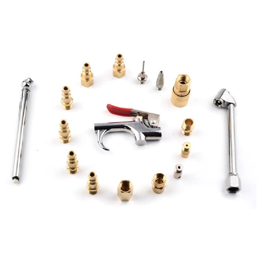 Air Tool kit 6 stuks perslucht set pneumatische compressor accessoires gereedschap (donkerblauw