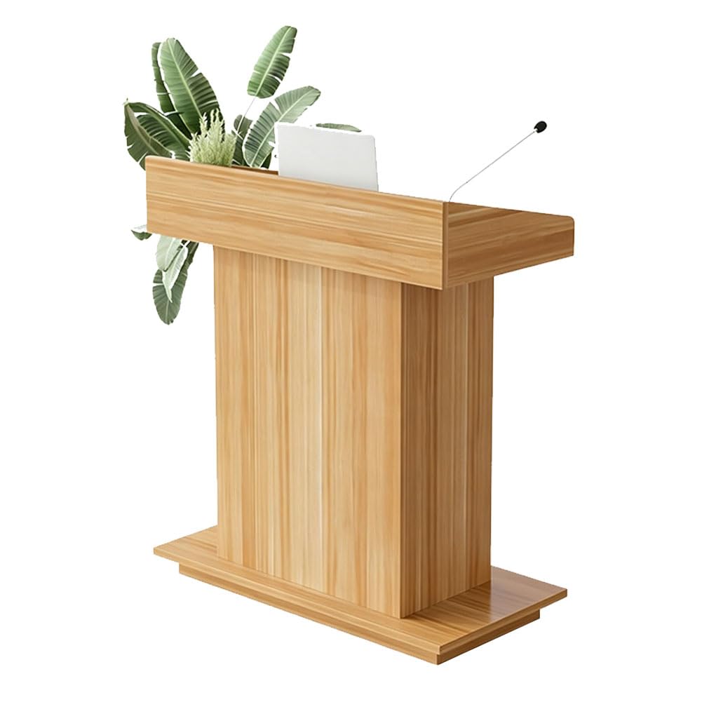 HGTRH Podium, Podium Stand Lecturns And Podiums Wooden Podium Lectern Podium Stand Pulpit Podium Walnut 80cm