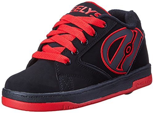 HEELYS Kids Propel 2.0 Skate Shoe, Black/Red, 1 Little Kid