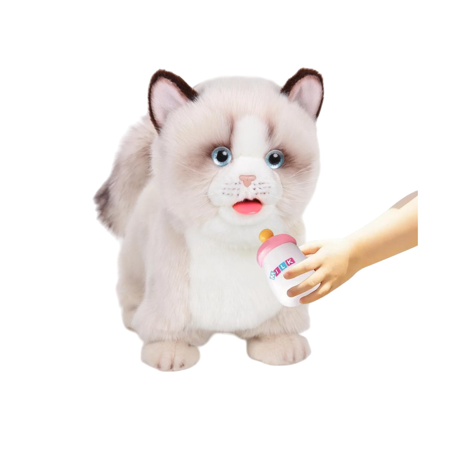 CU-MATE Interactive Plush Ragdoll Cat