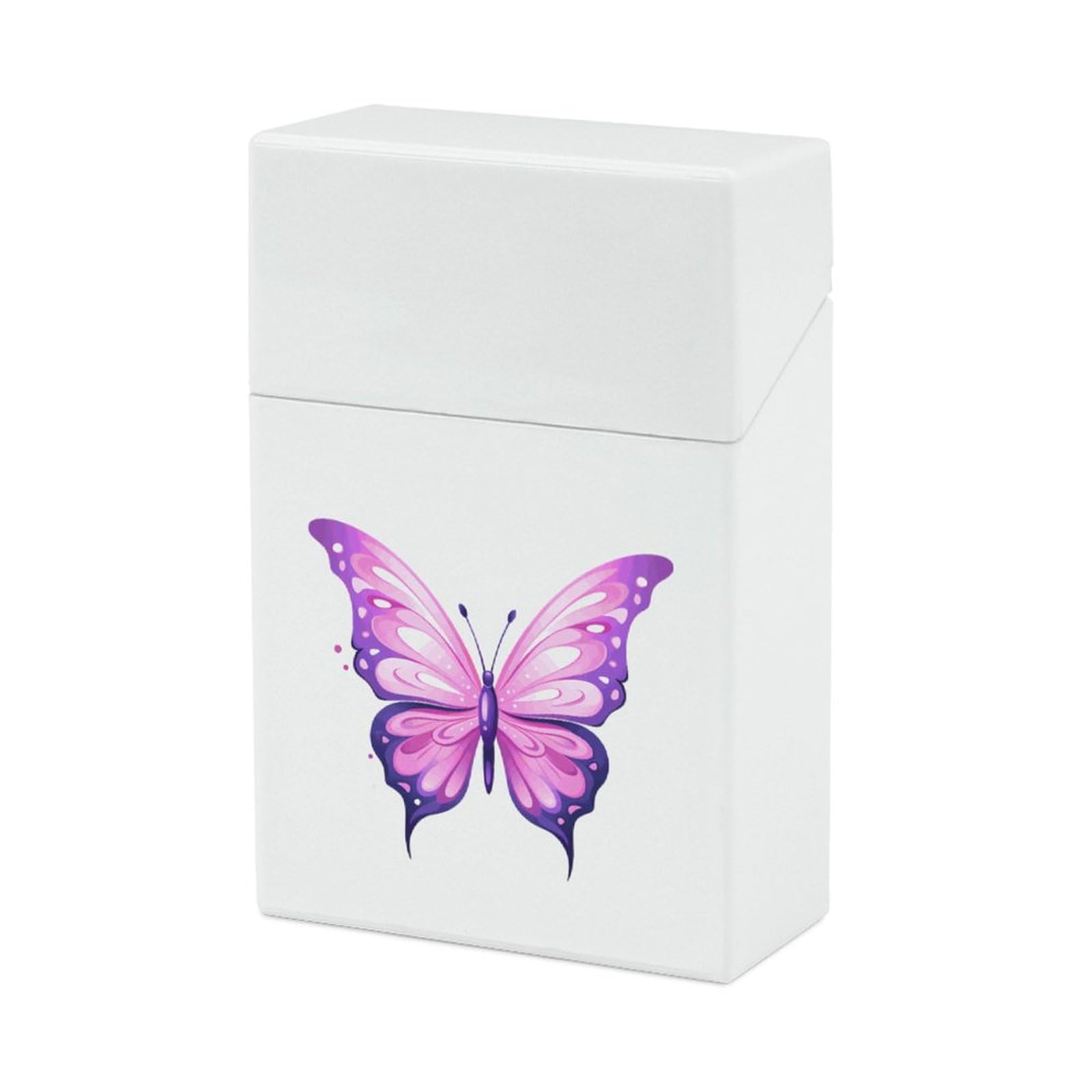 Amazon.com: Butterfly Cigarette Case Box Flip Open Waterproof Cigarette  Holder Box for Men and Women : Health & Household