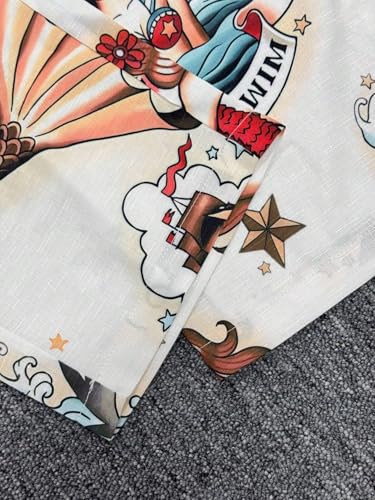 Women's Wide Leg Casual Pants Elegant Vintage Floral Print Drawstrings Elastic Waist Trousers with Pockets3