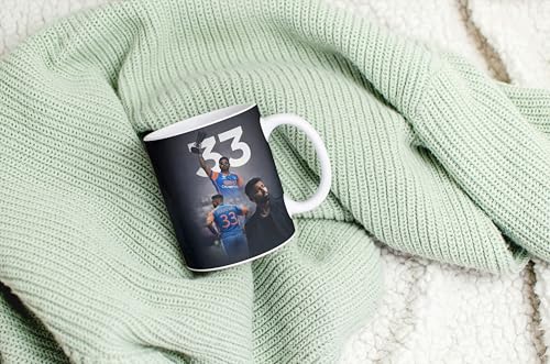 Image of Cricket Theme Coffee Mug IPL Edition - Stylish Helicopter Shot Print Cup - Gift for Cricket Fans, Boys & Friends (Hardik-1)