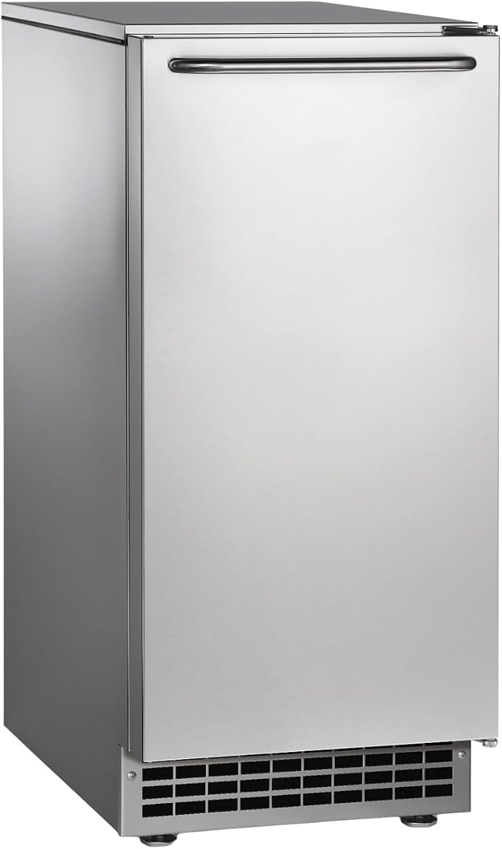 Scotsman CU50PA-1A Undercounter Ice Maker, Gourmet Cube, Air Cooled, Pump Drain with Cord, 115V/60/1-ph, 14.4 Amp (15 Amp Circuit Required), 14.9" Width x 22" Diameter x 34.4" Height