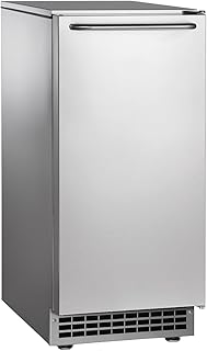Scotsman CU50GA Undercounter Ice Maker, Gourmet Cube, Air Cooled, Gravity Drain with Cord, 115V/60/1-ph, 14.4 Amp (15 Amp Circuit Required), 14.9" Width x 22" Diameter x 34.4" Height