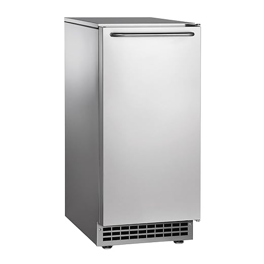 Scotsman CU50PA-1A Undercounter Ice Maker, Gourmet Cube, Air Cooled, Pump Drain with Cord, 115V/60/1-ph, 14.4 Amp (15 Amp Circuit Required), 14.9" Width x 22" Diameter x 34.4" Height