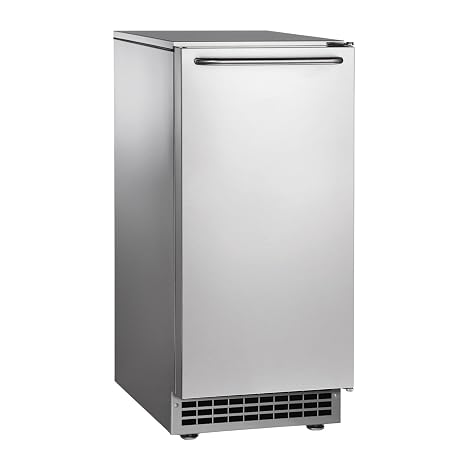 Scotsman CU50GA-1 Undercounter Gourmet Cube-Style Ice Maker with Bin, Stainless Steel, 115-Volts, NSF
