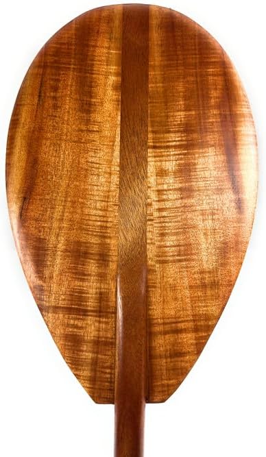 Tikimaster AAA Grade Curly Koa Outrigger Paddle 60 inch Steersman - Made in Hawaii | #koaaaa003