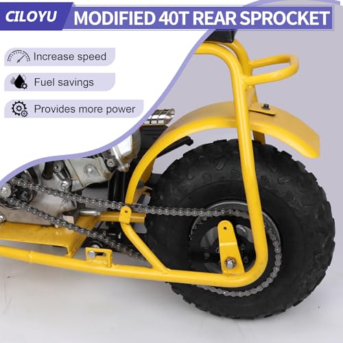 Image of High Speed Mini Bike 420 Sprocket 40T 6 Hole 37mm Bore Replacement for Coleman CT100U CC100X RB100 Monster Mega Moto MMB80 105 Baja Doodle Bug DB30 Motovox MBX10 Mini Bike Accessories Parts