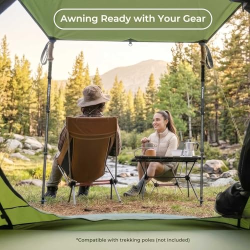 4/6 Person Easy Pop Up Tent, Waterproof, Automatic Setup,2 Doors-Instant Family Tents for Camping, Hiking & Traveling image 5