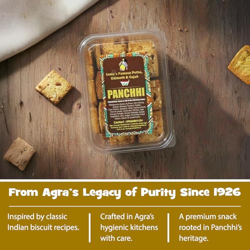 Image of Panchhi Dry Fruit Biscuits 345 Gram Buttery and Crispy Cookies with Pistachios Made with Amul Butter Milk Solids Custard Powder and Refined Wheat Flour Perfect Nutty Tea Time Snack