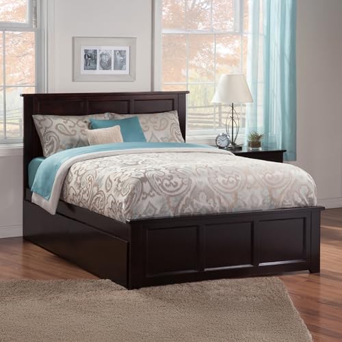 Atlantic Furniture AR8646111 Madison Platform Bed with Matching Foot Board and 2 Urban Bed Drawers, Queen, Espresso - Thumbnail 3