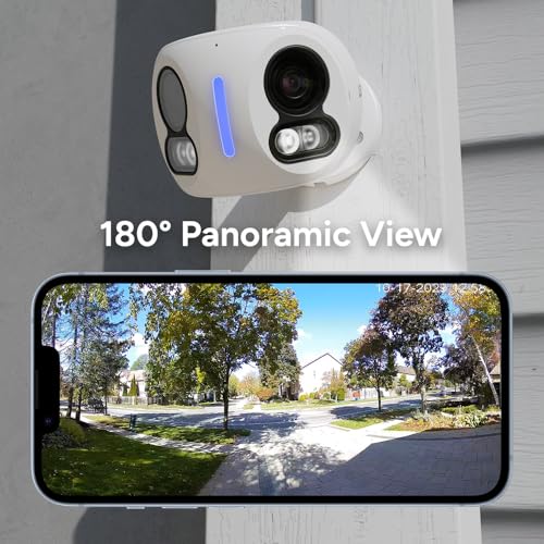 Image of Lorex Classic 4K Dual-Lens PoE Camera (Version) | IP Add-On Camera (No Cables) | 180 Panoramic View | 2-Way Talk | AI Detections | Auto-Tracking | Color Night Vision | IP67 | Requires NVR