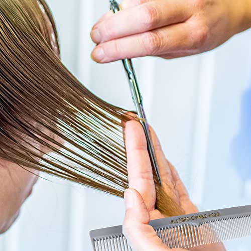 Allegro Combs 420 Hair Stylist Barbers Cutting Combs Beard Comb Mustache Mens Women Toddler Boys Braiding Hair Parting Usa 3 Pc. (Gray) #TOP7