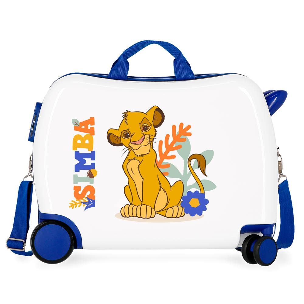 Disney Il Re Leon Valigia infantile bianca 50 x 39 x 20 cm rigida ABS chiusura a combinazione laterale 34 L 1,8 kg 4 ruote