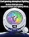 COOBILE Phone Cooling Fan, Magnetic Radiator with RGB Lights,for Mobile Games and Live Streaming, Universal Compatibility for Android/iPhone/iPad, Large-Area Conduction Cooling (Cooler 2 Black)