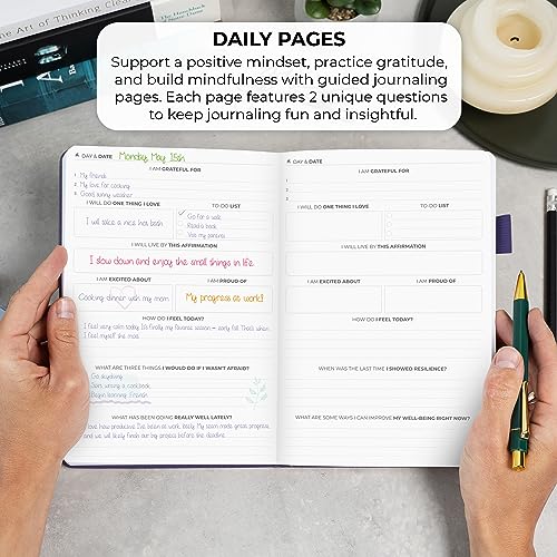 Journal d'amour de soi Clever Fox violet pour la routine du matin - 3