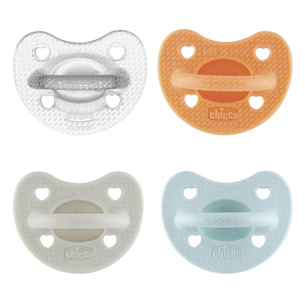 Physioforma Gommotto Luxe, Ciuccio In Silicone 6-16 Mesi, Gommotto Morbido E Delicato, Supporta La Respirazione Fisiologica, Favorisce il Corretto Sviluppo della Bocca, 4 Pezzi, Offerta Convenienza