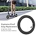 Jauarta 200x45 Electric Scooter Inner Tube 8 Inch Scooter Inner Tube Replacement 45 Degree Valve Thickened Scooter Rubber Inner Tube