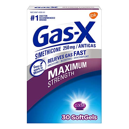 Gas-X Maximum Strength Gas Relief Softgels with Simethicone 250 mg - 30 Count