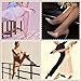 Sibba Toe Pouches Pads 2 Pcs Ballet Dance Pointe Pads Shoe Socks Knitted Fabric Toe Cap Cover Wrapped Protector Cushion Women Ball-of-Foot Cushions Anti-Slip Toe Half Socks Insoles