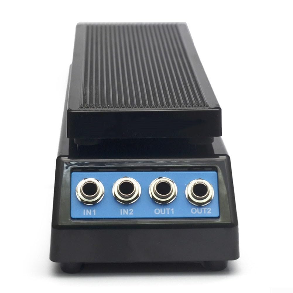 Pedal de guitarra, pedal de volumen pasivo Mini pedal de efecto de guitarra de expresión, doble canal para bajo eléctrico