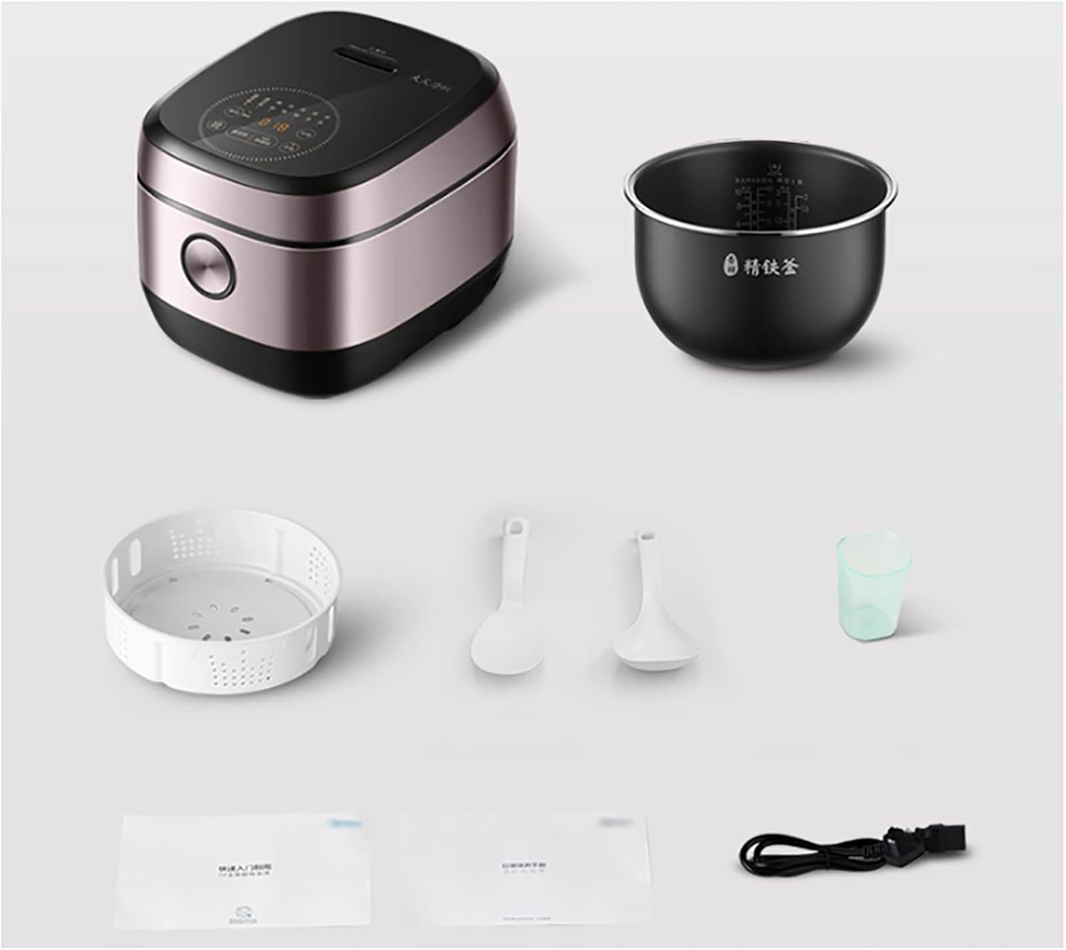 Rice Cooker (4/5L) Household Multi-function Rice Cooker, Thicken Non-stick Liner,Heat Preservation, for 2-10 People 220-240V US/EU(5L)