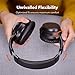 TaoTronics Active Noise Cancelling Headphones [2019 Upgrade] Bluetooth Headphones SoundSurge 60 Over Ear Headphones Sound Deep Bass, Quick Charge, 30 Hours Playtime for Travel Work TV PC Cellphone