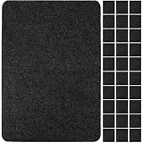 Nuanchu 30 Pack Urinal Mats for Men Bathroom Commercial Floor Mats Pads, Non-Slip Splash Water Absorption Toilet Bulk Washable for Men's Bathroom Restroom, 17.3' x 22' (Black)