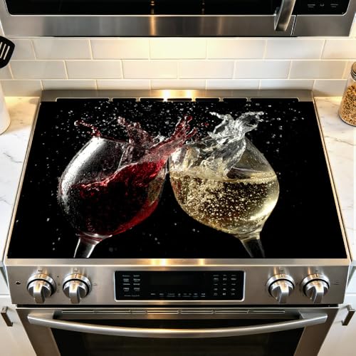 Image of Wine Stove Top Cover for Electric Stove, 28.4 x 20.5 in