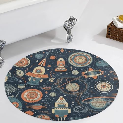 Alfombra pequeña para cocina lavable y alfombras de diseño espacial 6