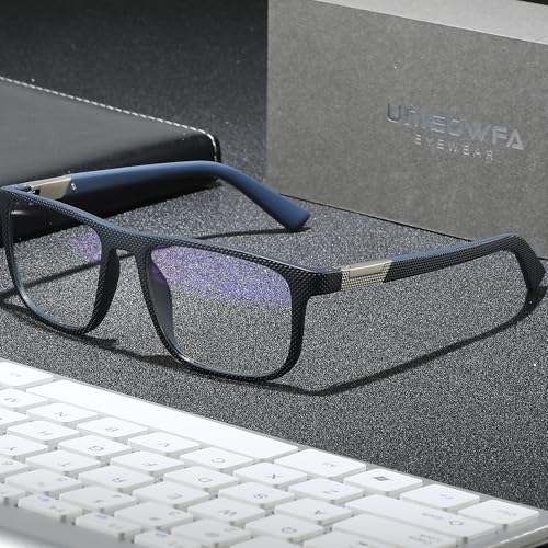 Image of Blue Light Blocking Glasses for Men Anti Fatigue Computer Gaming Eyeglasses UV Protection Scratch-Resistant Lens