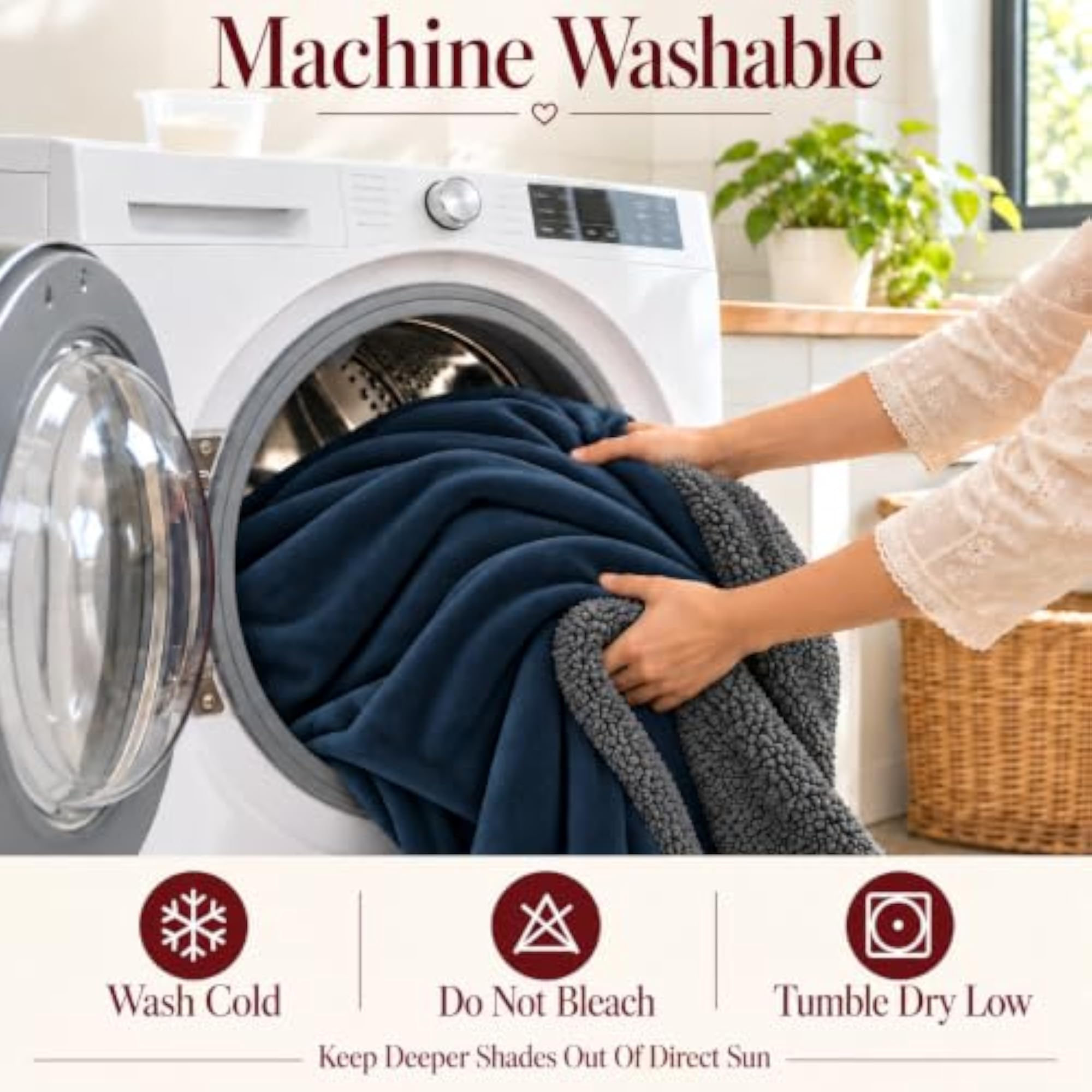 Sherpa Fleece AC Blanket for Winter, Double Size