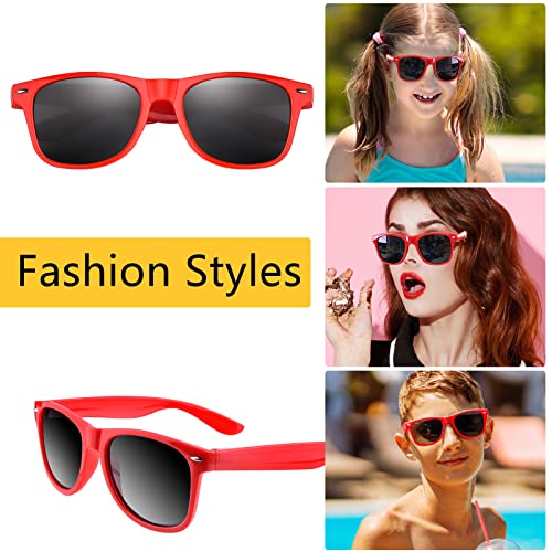 Image of TUPARKA 12 Pack Kids Sunglasses in Bulk Kids School Party Goody Bag Fillers for Birthday Party Beach Pool Party
