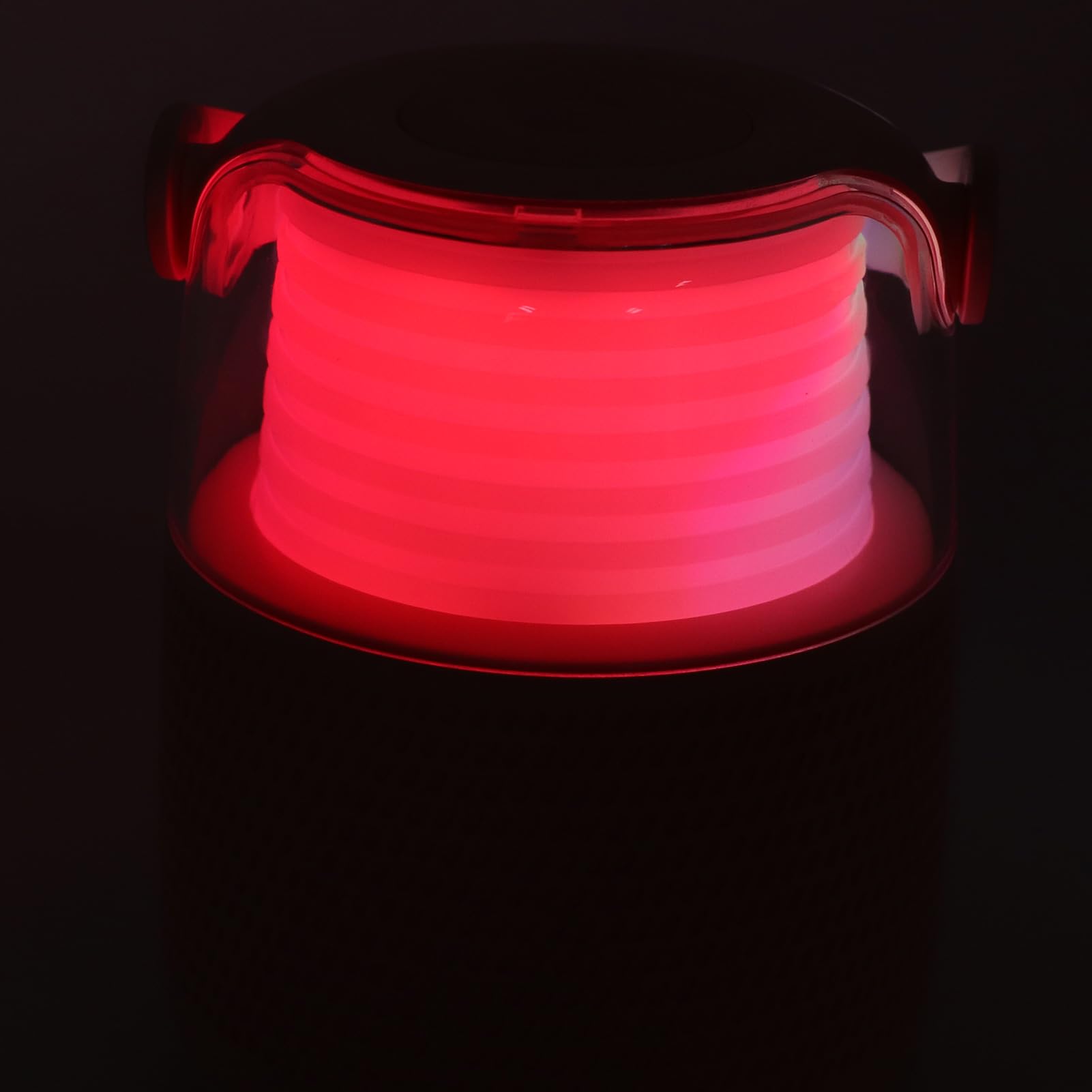 Altoparlante con Luci Colorate RGB Portatile per Karaoke per Feste in Casa con Microfono Wireless (Blu)