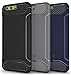 TUDIA Huawei P10 Case, Carbon Fiber Design Lightweight [TAMM] TPU Bumper Shock Absorption Cover for Huawei P10 (Black)