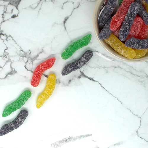 Sour Jelly Worms 7.19 oz. 4 sabores surtidos miniatura 4