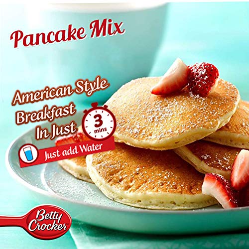 Image of Betty Crocker Pancake Mix | Instant Breakfast Mix | Waffles and Pancake Mix Powder | Original Flavour | Eggless | 250g x Pack of 2 | 500g