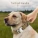 Eeyfarog Hundehalsband Verstellbar mit Kontrollgriff, Taktisch Halsband Nylon, Hunde Halsband Gepolstert, Metallschnalle, für Mittlere Große Hunde Jagd Training Outdoor, Schwarz L Breit