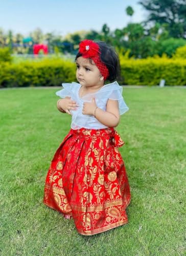 Image of Sashay Boutique UFB Girl's Silk Readymade Lehenga Choli