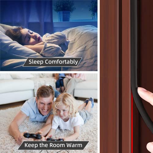 Vannesse 19.7Ft Rubber Door Weather Stripping Door Seal Strip, Self-Adhesive Soundproof Door Sealers For Door Frame Gaps,Door And Window Insulation For Summer And Winter(White) #TOP3