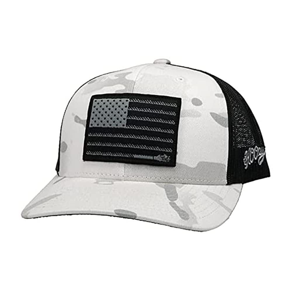 HOOEYLiberty Roper 6 Panel Trucker Wht/Camo/Blk
