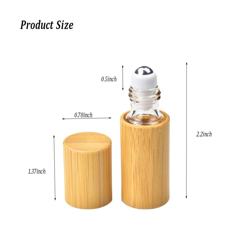 15 Bottiglie Roll On Vuote 5ml Con Sfera Acciaio - Per Oli Essenziali, Profumi, Aromaterapia, Colorate - Foto 7