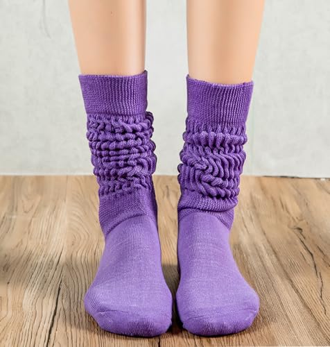 Image of Galsang Women's Slouch socks Women's Knee-High Scrunch Socks for Women,Soft Long Scrunch Boot Socks,#K306
