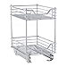 Household Essentials C21217-1 Glidez 2-Tier Sliding Organizer - Pull Out Cabinet Shelf - 11.5 Inches Wide