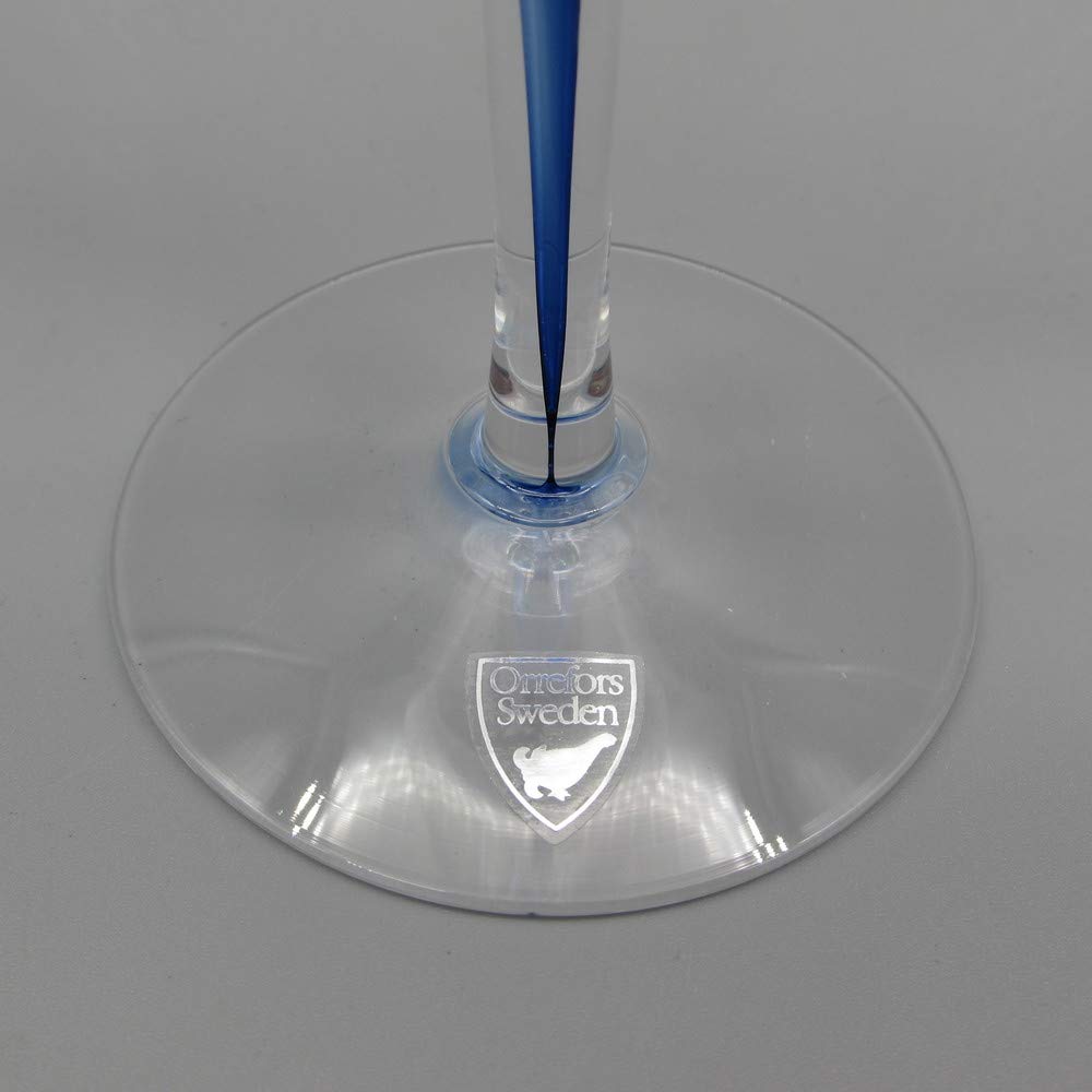 Aazon.co | Orrefors Interezzo Blue Bouquet Glasses, Set Of 2 - View #4