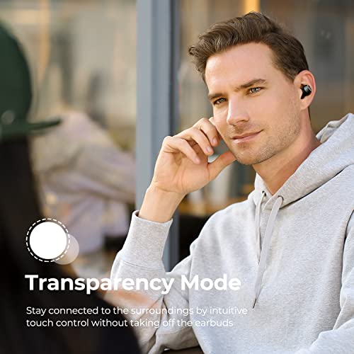 Soundpeats Mini Pro Hs Wireless Earbuds, Hybrid Active Noise Cancelling Bluetooth 5.2 Earphones, With Hi-Res Audio, Ldac Tech, 6 Mics And Enc For Clear Calls, 28 Hrs Playtime, 70Ms Game Mode #TOP4